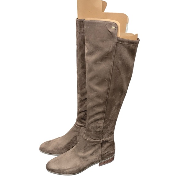 MICHAEL Michael Kors Womens Bromley Faux Suede Pull-On Over-The-Knee Boots - Picture 2 of 10